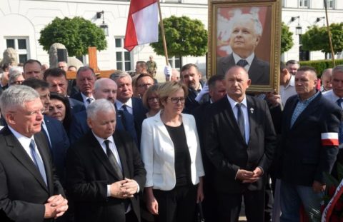 Jarosław Kaczyński o pomnikach, Lechu Wałęsie i kontrmanifestacji
