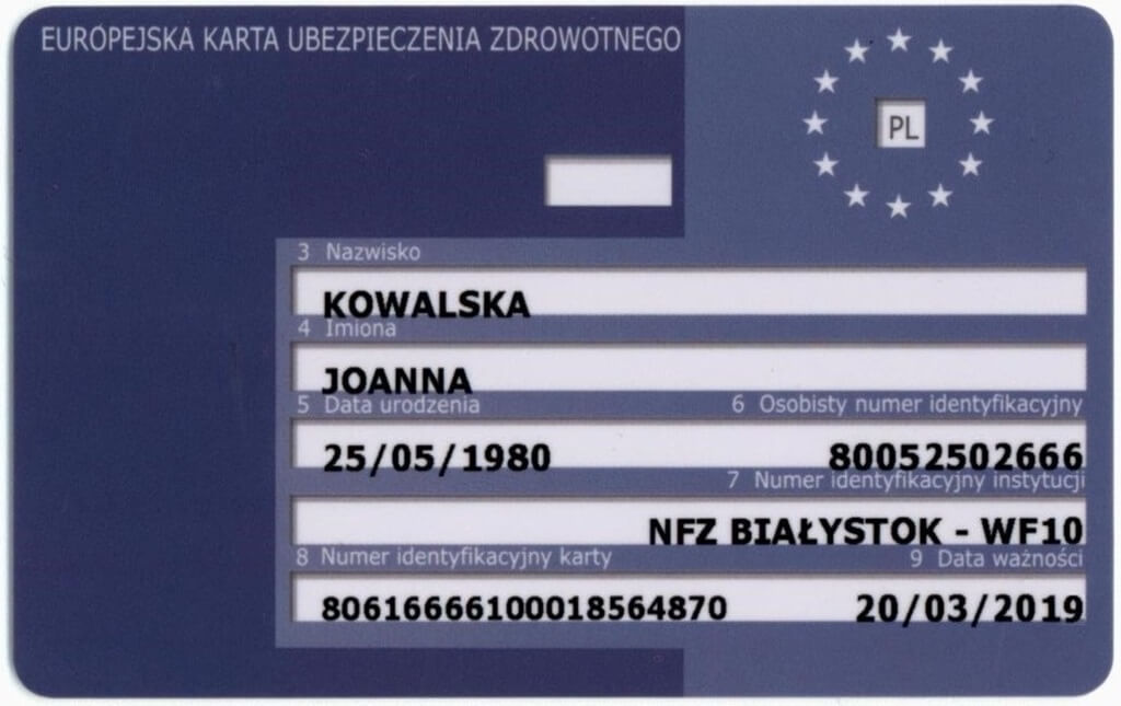 Karta EKUZ