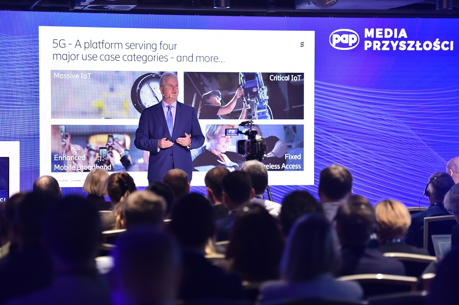 O aspektach tej technologii oraz ambitnych wizjach przyszłości opowiadał Martin Mellor, szef firmy Ericsson w Polsce