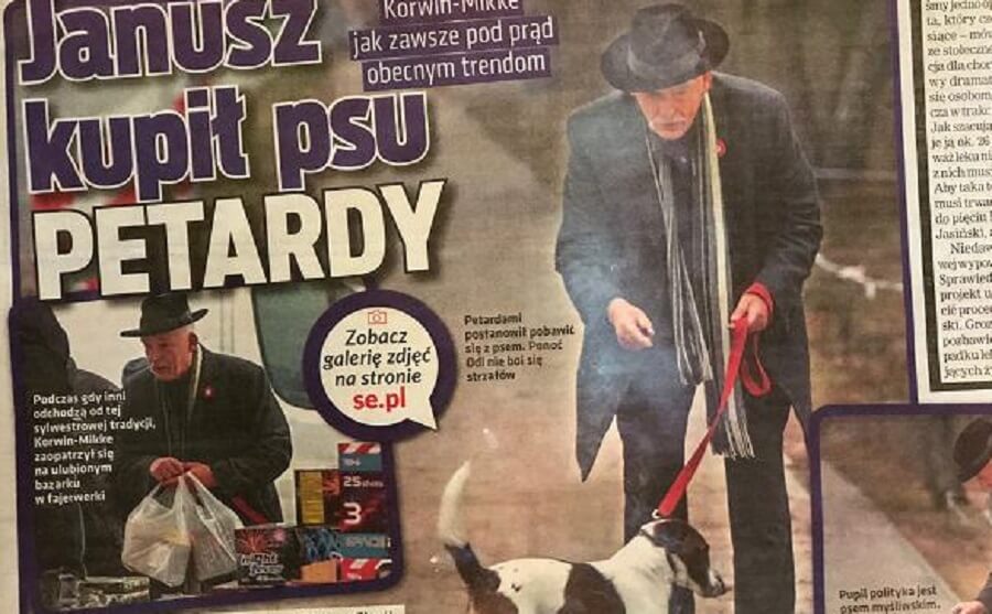 Adam Mazguła: Korwin-Mikke, prawicowy sadysto „wsadź sobie petardę w tyłek”