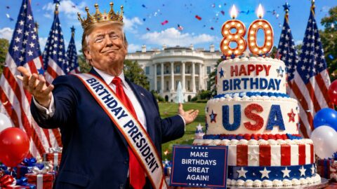 Urodzinowy kabaret u Trumpa. Kto wyskoczy z tortu?